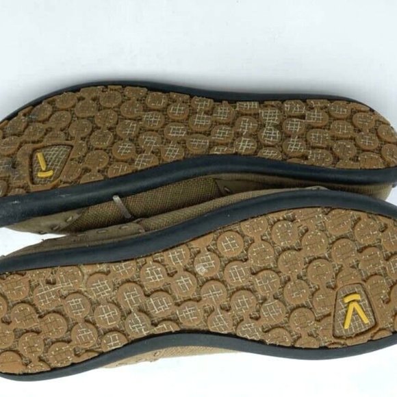 Keen 10 Brown Shitake Tan Canvas Lace Up Shoes Hiking Outdoors Womens - Picture 7 of 9